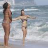 Juliana Didone, atriz que atua na novela da Record, 'Pecado Mortal', exibiu o corpo em forma na praia da Barra da Tijuca, Zona Oeste do Rio de Janeiro, na tarde desta terça-feira, 6 de janeiro de 2014