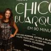 Thalita Rebouças prestigia o espetáculo 'Todos os Musicais de Chico Buarque em 90 Minutos', no Rio