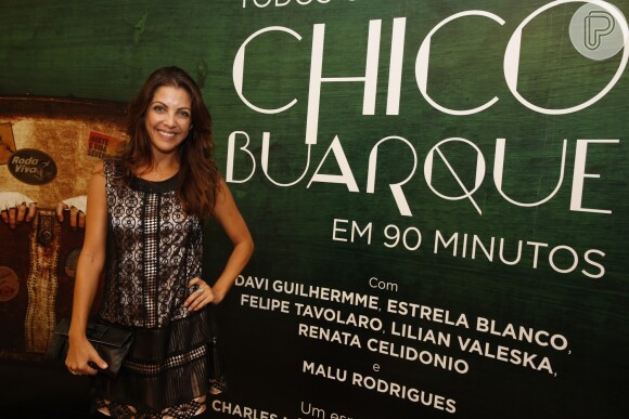 Thalita Rebouças prestigia o espetáculo 'Todos os Musicais de Chico Buarque em 90 Minutos', no Rio