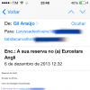 E-mail enviado por Gil Cebola, amigo de Neymar, comprova que o jogador bancou a ida de Laryssa para a Espanha