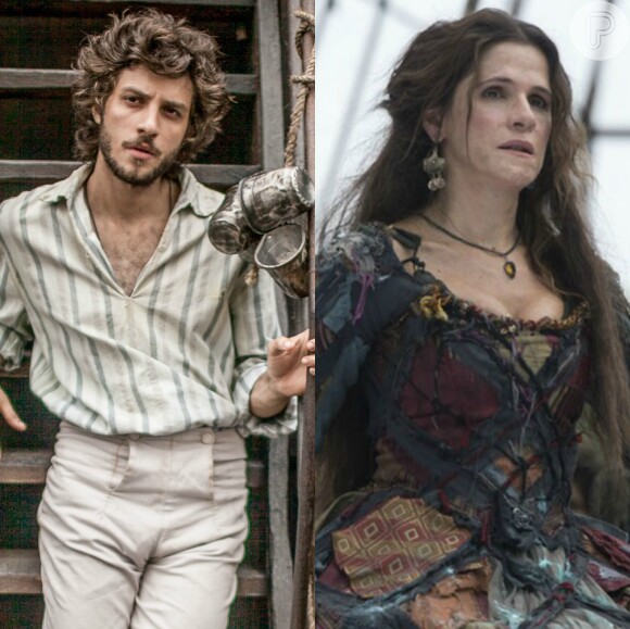 Chay Suede e Ingrid Guimarães serão casados em 'Novo Mundo', próxima novela das seis. Os atores vão interpretar Joaquim e Elvira 