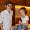 Ella Felipa, de 4 anos, e João, de 13, filhos de Fabio Assunção, já foram vistos na companhia de Pally Siqueira, enquanto namorava o ator