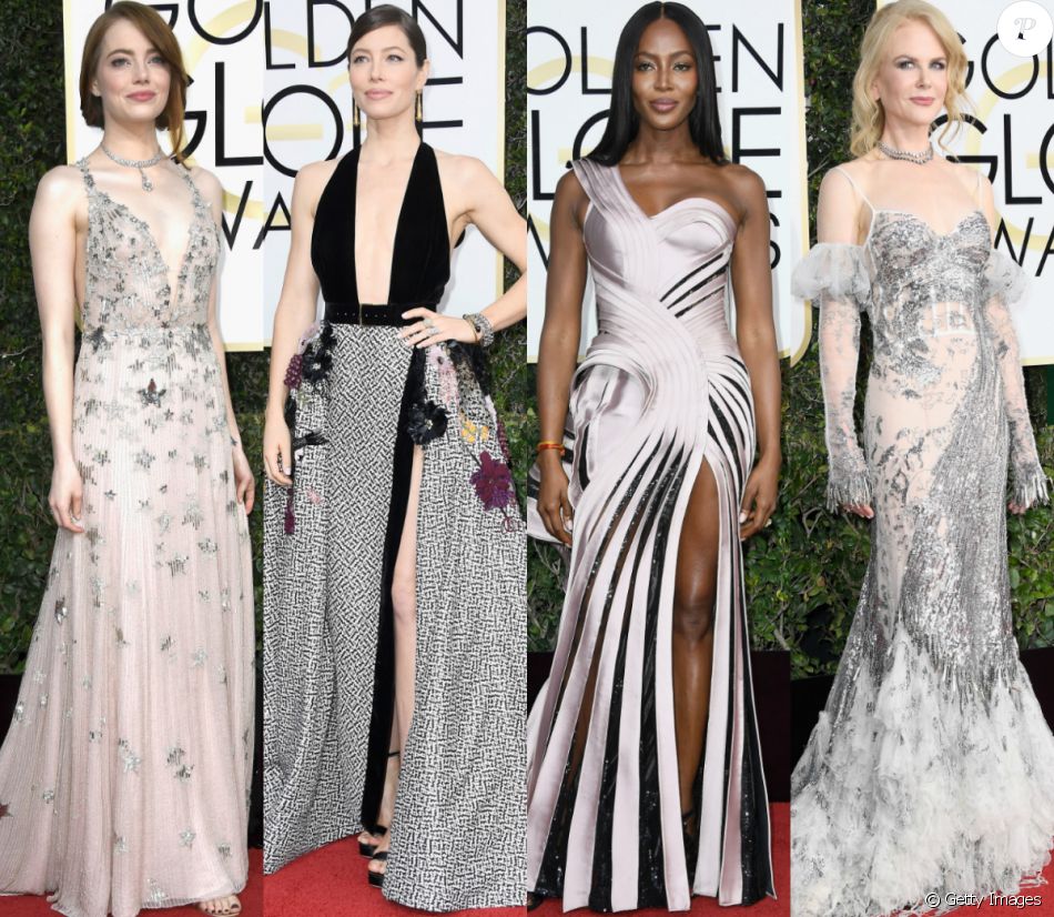 Veja fotos dos looks das famosas no Globo de Ouro 2017, em Los Angeles, nos Estados Unidos, na noite deste domingo, 8 de janeiro de 2017