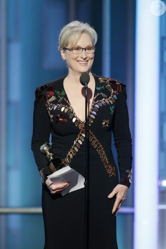 O discurso de Meryl Streep no Globo de Ouro foi regado de críticas ao atual presidente dos Estados Unidos