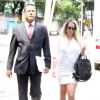 Danielle Winits avalia queixa contra jornalista Leo Dias, prestada nesta quarta-feira, dia 11 de janeiro de 2017