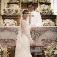 Isabella Santoni usa vestido de noiva de 50 mil em 'A Lei do Amor'. Veja fotos!