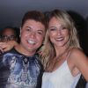Paolla Oliveira exibiu os cabelos mais loiros para a novela 'A Força do Querer' no aniversário de Jayder Soares, presidente da Grande Rio, nesta quinta-feira, 12 de janeiro de 2017