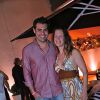 O casal Thiago Lacerda e Vanessa Lóes como anfitrião da noite