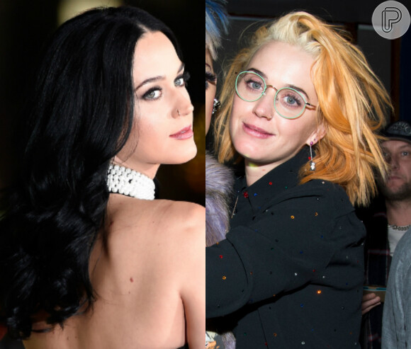 Katy Perry está loira! Relembre em fotos as mudanças do cabelo da cantora