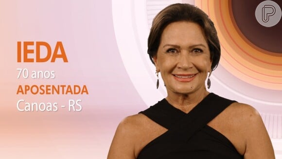 'BBB17': Ieda, de 70 anos, indica preferência amorosa. 'Homem mais novo'