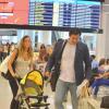 Luciano Szafir embarcou com a mulher, Luhanna Melloni, e o filho do casal, David, no aeroporto Santos Dumont, no Rio de Janeiro, nesta sexta-feira, 31 de janeiro de 2014,