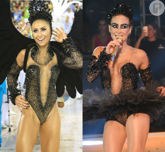 Claudia Leitte ou Sabrina Sato? Quem vestiu melhor o body de Cisne Negro?