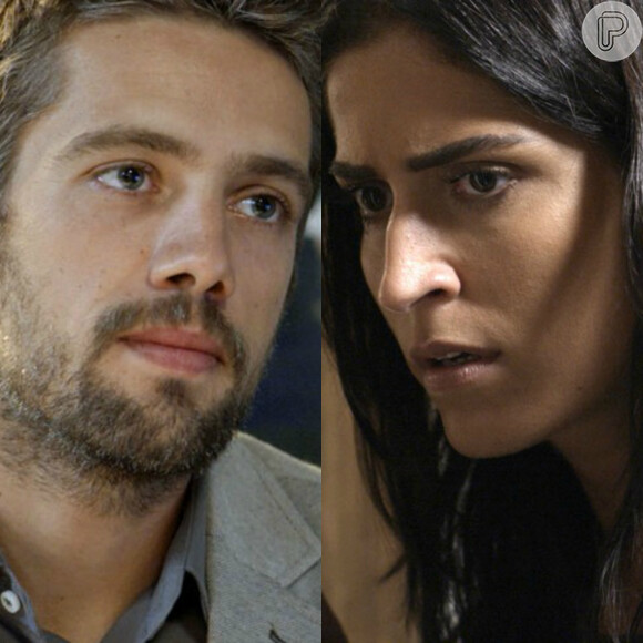 César (Rafael Cardoso) coloca fogo na pousada para matar Carol (Maria Joana), mas Louzada (Marcello Airoldi) a resgata, na novela 'Sol Nascente'