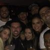 Neymar comemorou seu aniversário de 25 anos com a namorada, Bruna Marquezine, a irmã, Rafaella Santos, e amigos