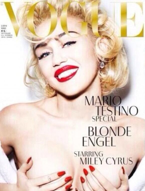 Miley Cyrus é capa da edição de março da 'Vogue' alemã