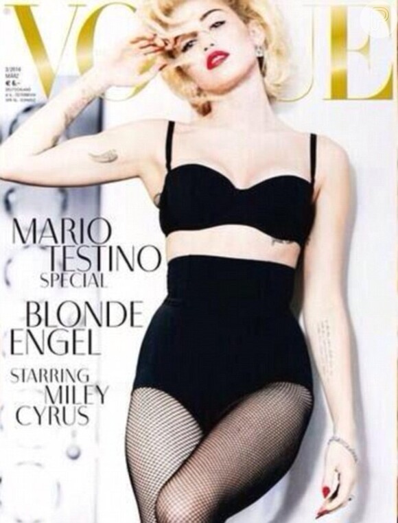 Miley Cyrus fotografou várias capas para a 'Vogue' alemã