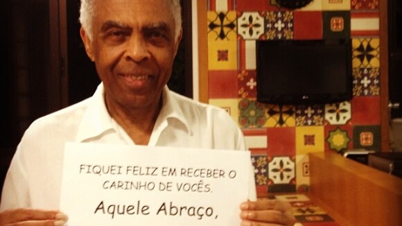 Gilberto Gil agradece a preocupação dos fãs após internação: 'Aquele abraço'