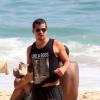 Thiago Martins gosta de praia e é normalmente frequentador das areias do Leblon, na Zona Sul do Rio de Janeiro