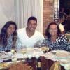 Dona Sônia com Ronaldo e Paula Morais: todos estarão juntos no Carnaval