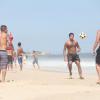 Bárbara Evans assume nesta segunda-feira, 10 de fevereiro de 2014, namoro com o peruano Paolo Guerrero, jogador do Corinthians, na praia de Ipanema, Zona Sul do Rio de Janeiro