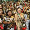 Christiane Torloni foi coroada pela escola do Rio de Janeiro Acadêmicos do Grande Rio como rainha de bateria no Carnaval 2014