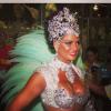 Luiza Brunet é um dos grande ícones do Carnaval carioca. Ela foi rainha de bateria da Imperatriz Leopoldinense durante 17 anos, não desfilando apenas nos anos de 2006 e 2007. Na foto, a atriz no desfile da escola de 2010