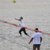 David Beckham joga futevôlei na praia do Pepino, em São Conrado, na Zona Sul do Rio de Janeiro