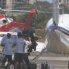 David Beckham embarca em jatinho no aeroporto de Jacarepaguá, em 7 de março de 2014