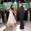 Renato Aragão ficou muito emocionado ao dançar a valsa com Lívian