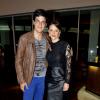 Mateus Solano posa com a mulher, Paula Braun, na pré-estreia de 'Confia em Mim', no Rio de Janeiro, em 26 de março de 2014