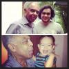 Preta Gil publica foto do pai, Gilberto Gil, festejando o aniversário de dois netos, em 21 de janeiro de 2013