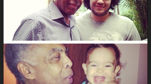 Preta Gil posta foto de Gilberto Gil no aniversário dos netos: 'Pai, te amo!'