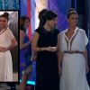 'Em Família': o vestido branco usado por Clara (Giovanna Antonelli) na festa oferecida por Marina (Tainá Muller) é da NKStore e custa R$ 3.120
