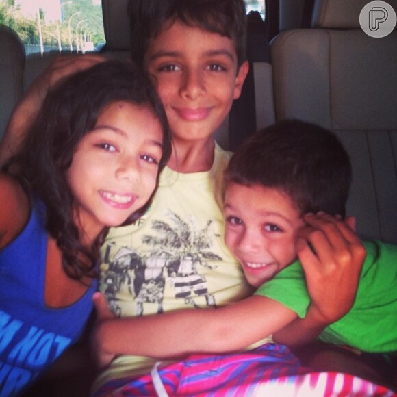 Márcio Garcia e Andréa Santa Rosa também são pais de: Pedro, 10 anos, Nina, 8, e Felipe, 5
