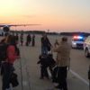 Luciana Gimenez e os demais passageiros tiveram que descer no aeroporto de Norfolk, no estado da Virgínia
