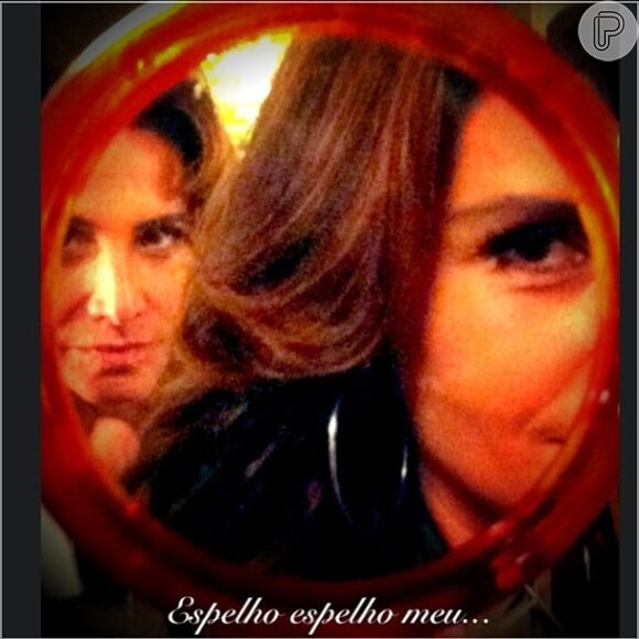 Giovanna Antonelli e Totia Meirelles brincam de tirar foto antes de gravação