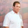 26 de abril de 2014 - Arnold Schwarzenegger participa de feira no Rio de Janeiro