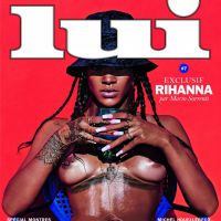 Rihanna faz topless e exibe piercing indiscreto em capa de revista francesa