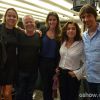 Além de Isis Valverde, a atriz Betty Faria, Deborah Secco e Giuliam Gam também estiveram no Projac para assistir à palestras de de Nelson Motta e Eduardo Bueno