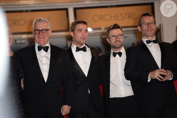 Robert Pattinson, Guy Pearce, David Michod e David Linde divulgam o filme 'The Rover' no Festival de Cannes 2014