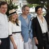 Chloe Grace Moretz, Juliette Binoche, Director Olivier Aassayas and Lars Eidinger participam da coletiva de imprensa do filme 'Sils of Clouds Maria' durante o Festival de Cannes 2014