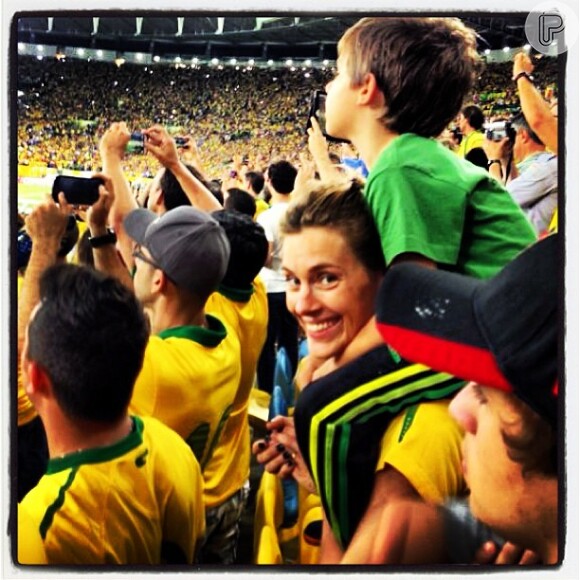 Carolina Dieckmann afirmou que vai fazer questão de assistir a todos os jogos da seleção brasileira na Copa do Mundo