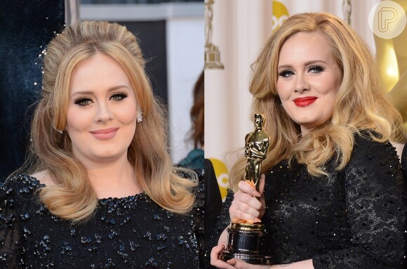 A cantora Adele já estampou várias revistas usando diferentes estilos de delineador, mas sempre aposta no traço grosso e bem marcado