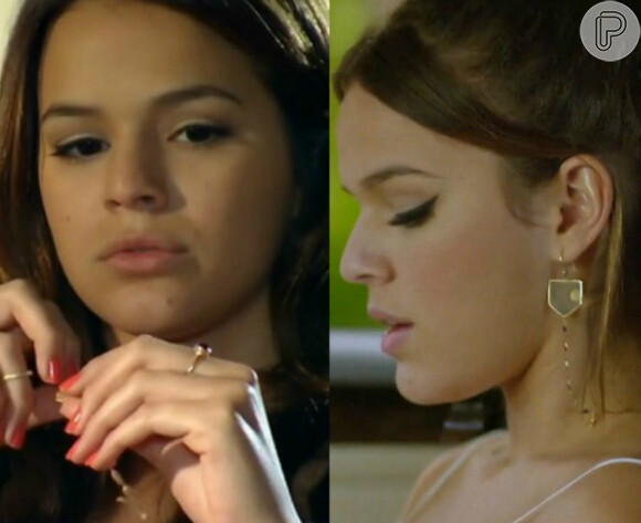 Bruna Marquezine tem usado o delineador nas cenas de 'Em Família' na pele de Luiza e as fãs aprovaram o detalhe nos olhos da atriz