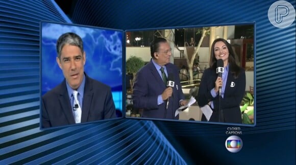 Patrícia Poeta marcou a estreia da cobertura especial da Copa do Mundo ao lado de Galvão Bueno nesta segunda-feira 2 de junho, durante transmissão no Jornal Nacional, da Rede Globo