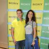 José Loreto e Débora Nascimento assistem à abertura da Copa do Mundo no Camarote da Sony, em São Paulo