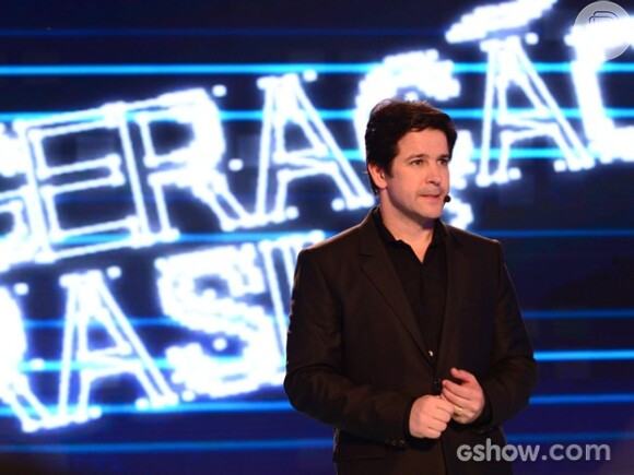 Jonas (Murilo Benício) anuncia o vencedor do reality show, em 'Geração Brasil', em 23 de junho de 2014