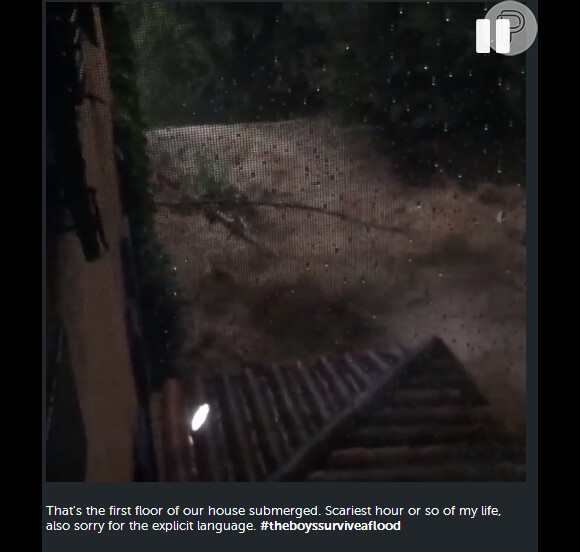 Johnny, filho Rob Lowe, compartilhou um vídeo em seu instagram mostrando sua casa inundada: 'As horas mais assustadoras da minha vida'