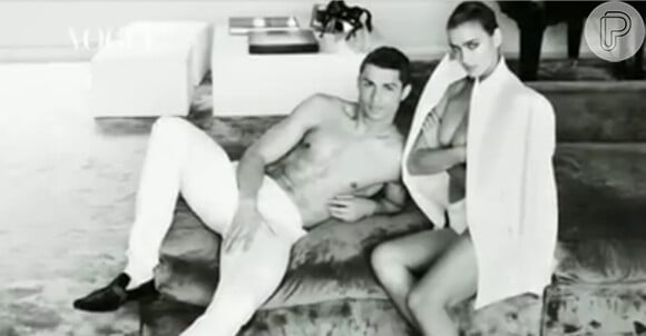 Cristiano Ronaldo e a mulher, Irina Shayk, estamparam a capa da Vogue em ensaio sensual