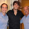 Kaká participou do "Domingão do Faustão" deste domingo, 6 de julho de 2014, ao lado de Caio Ribeiro e Júnior